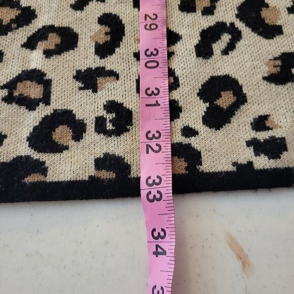 Velvet Graham & Spencer Cashmere Leopard Print Sweater Dress Size Small Tan Luxe - Picture 8 of 9